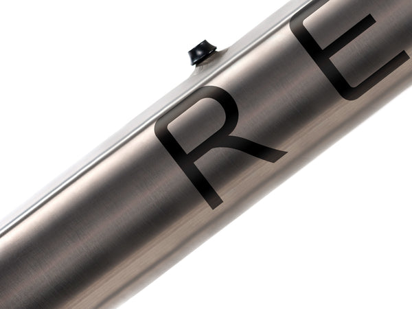 Fusion titanium aero road bike - downtube