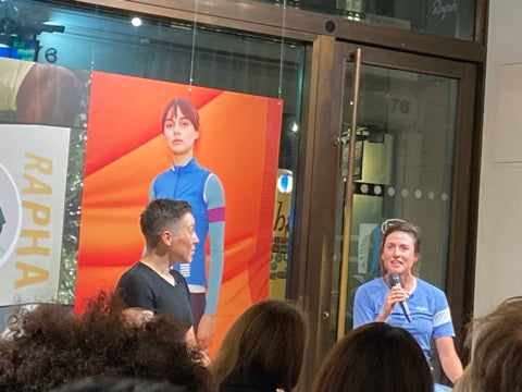 Lael Wilcox at Rapha HQ