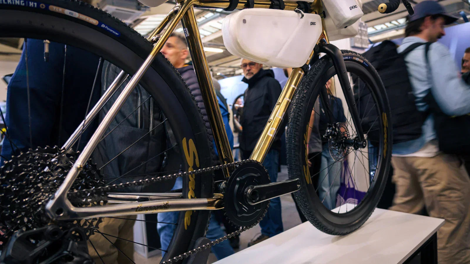 Custom Built Golden Titanium Gravel Bike