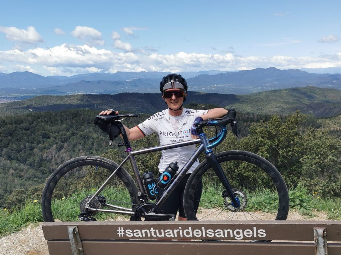 Elaine Burroughs Reilly Titanium Bike Backdrop