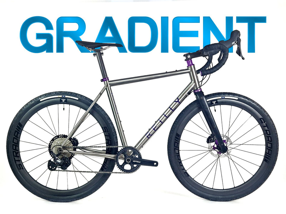 Gradient bicycle on a white background with 'Gradient' branding.