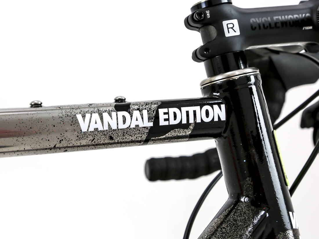 Reilly T47 vandal edition bike top tube branding name 