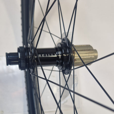 Reilly branded hub on white.