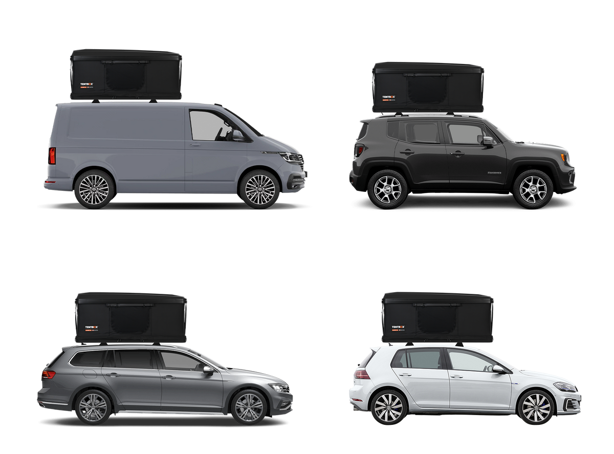 Lots of different sized cars all with textboxes on top 