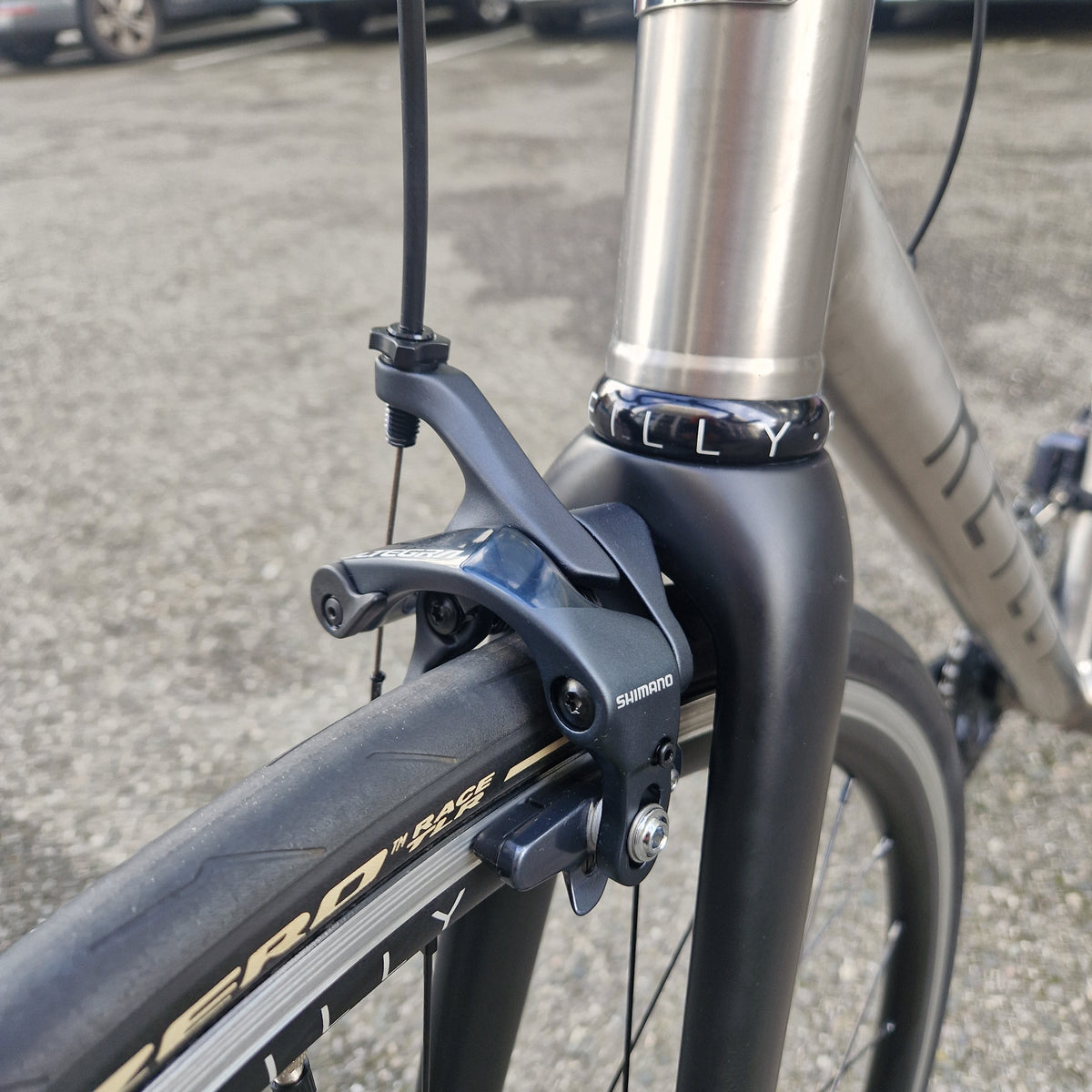 Caliper front brake.