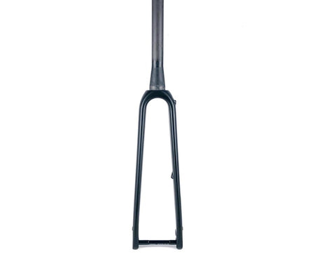 Carbon fibre gravel bike forks with tapered steerer tube