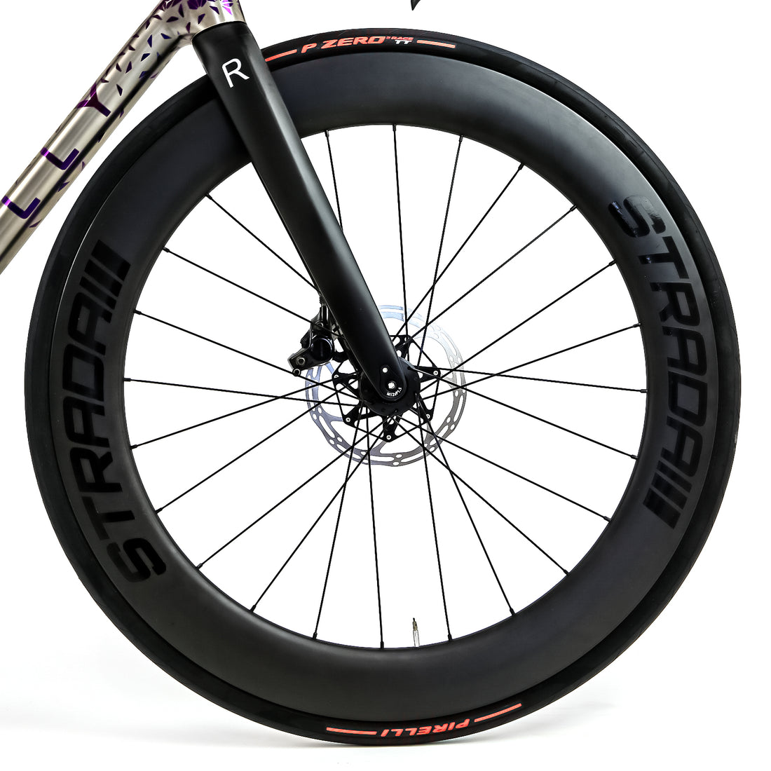 Reilly fusion titanium road bike with pirelli p-zero tyres