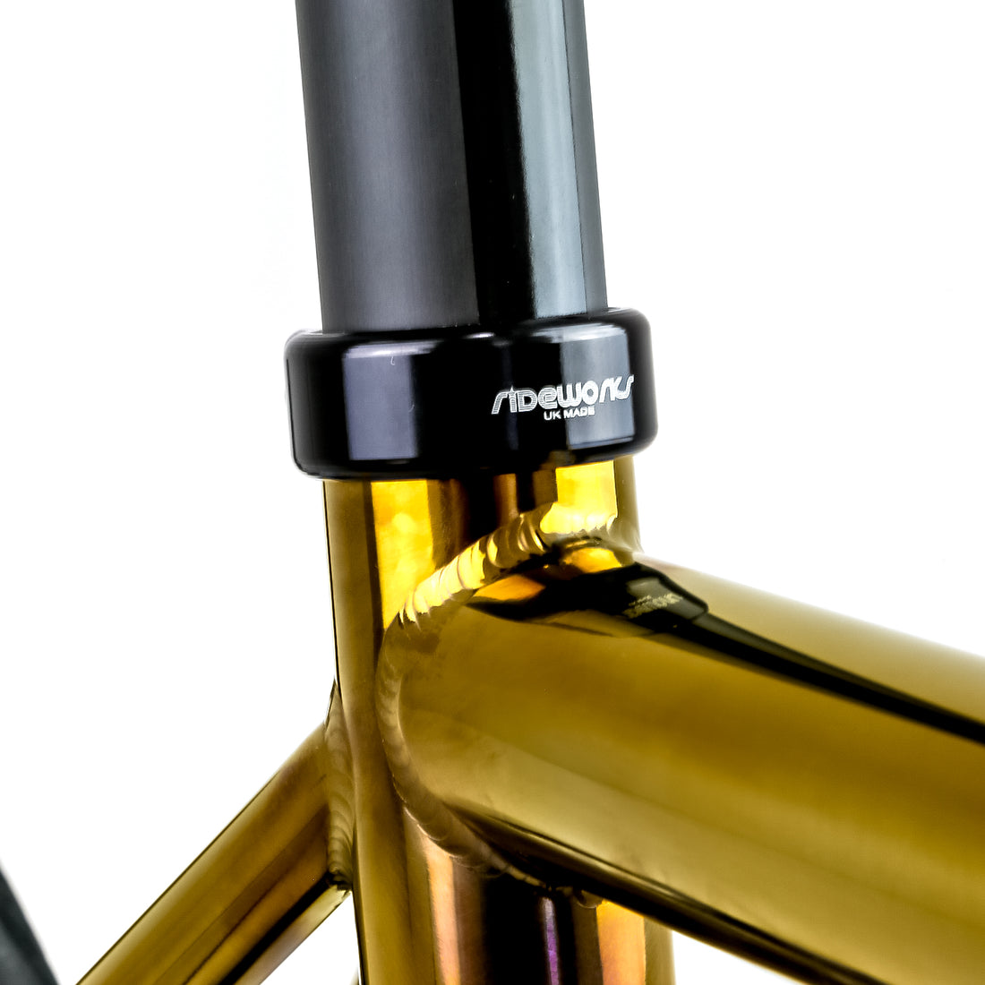 Shiny gold Reilly road bike frame