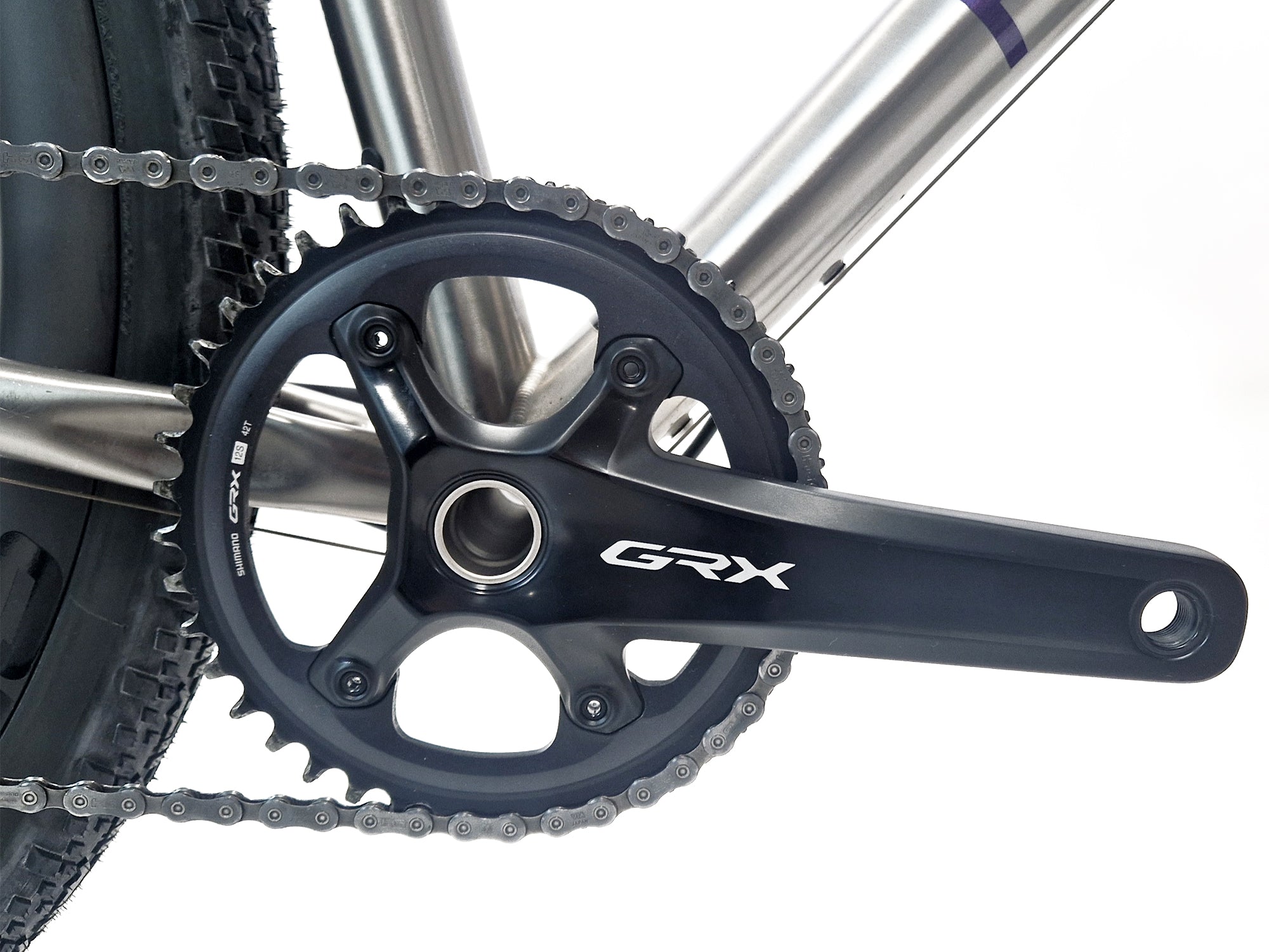 A 'GRX' groupset pictured on a white background