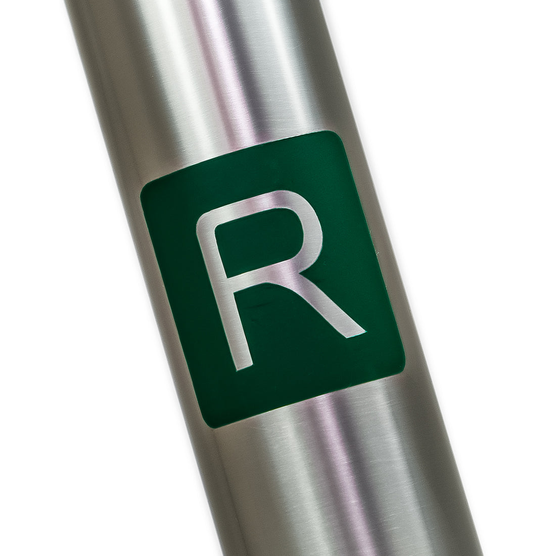 green"R" logo for use on a reilly titanium bike