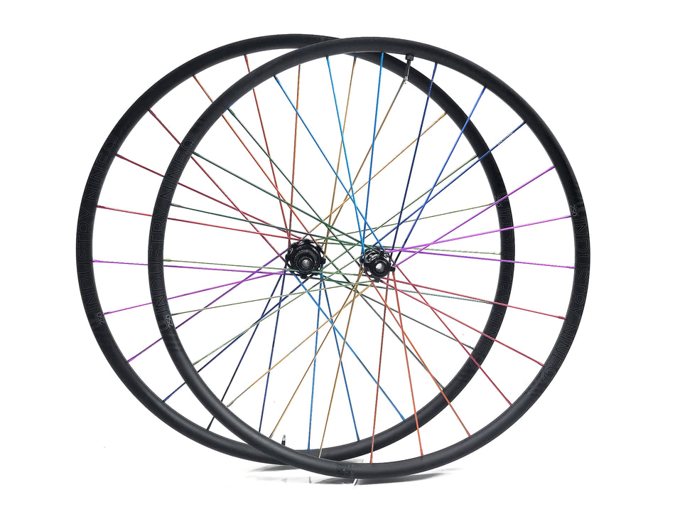 Industry Nine Solix All Road Alloy Wheelset with Rainbow Spokes