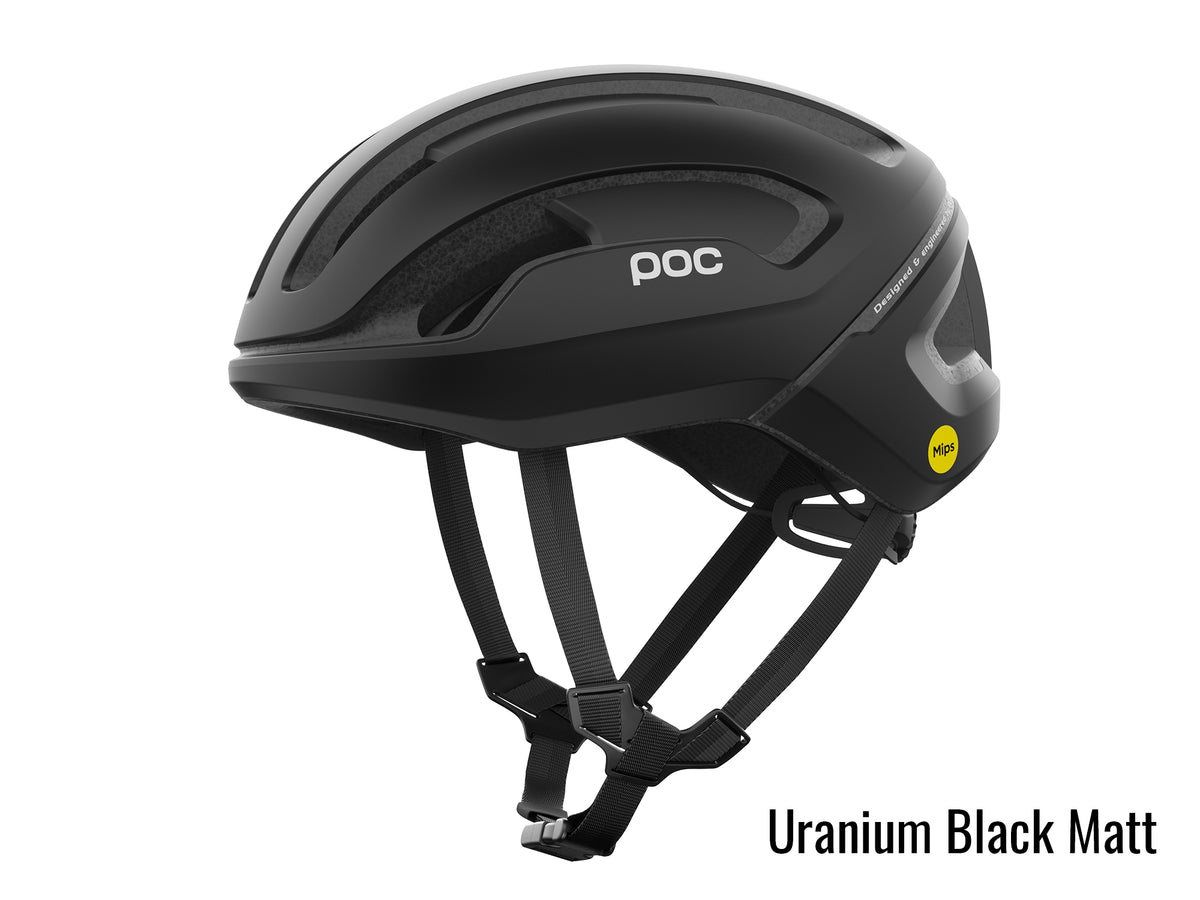 Black POC bicycle helmet 