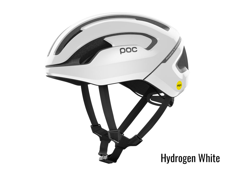 White POC bicycle helmet 
