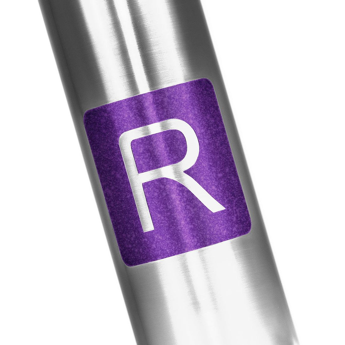 purple "R" logo for use on a reilly titanium bike