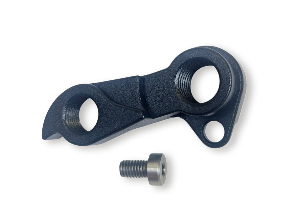 Mechanical component with a bolt on a white background