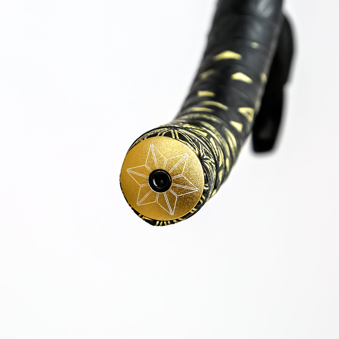 Reilly road bike with gold bar end plugs