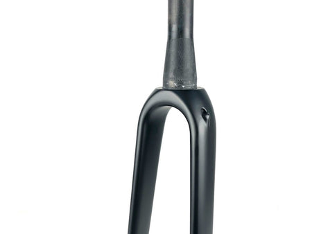 Tapered steerer tube on carbon fibre gravel bike forks 