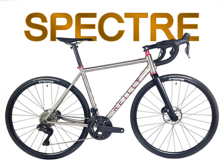 Titanium gravel bike with a Shimano Ultegra groupset