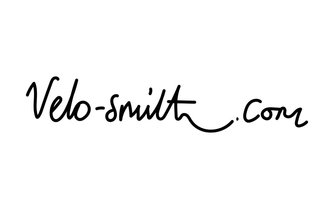 velo-smith.com logo in black cursive font