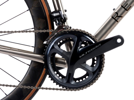 Fusion titanium aero road bike crank