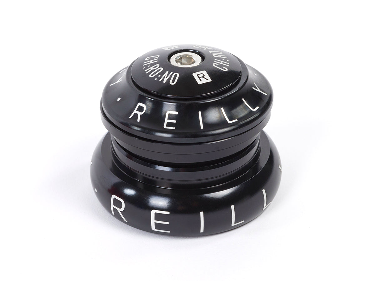 Black Reilly bike headset for titanium frames