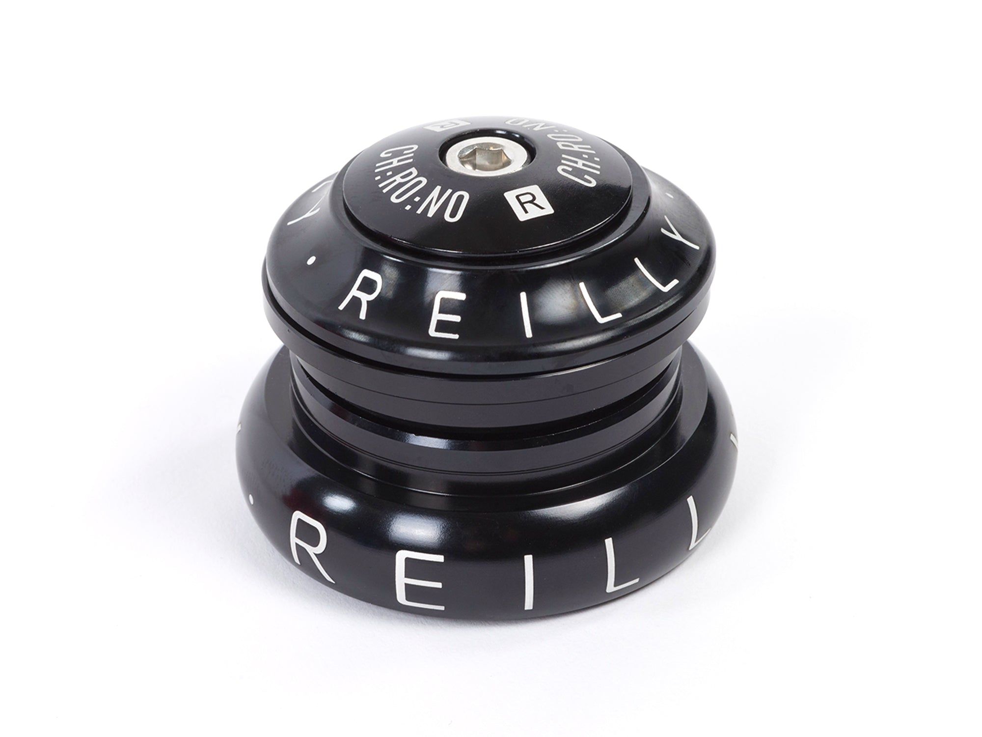Black Reilly bike headset for titanium frames