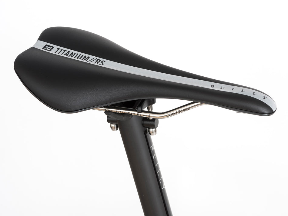 Reilly titanium RS saddle mounted on carbon seat post