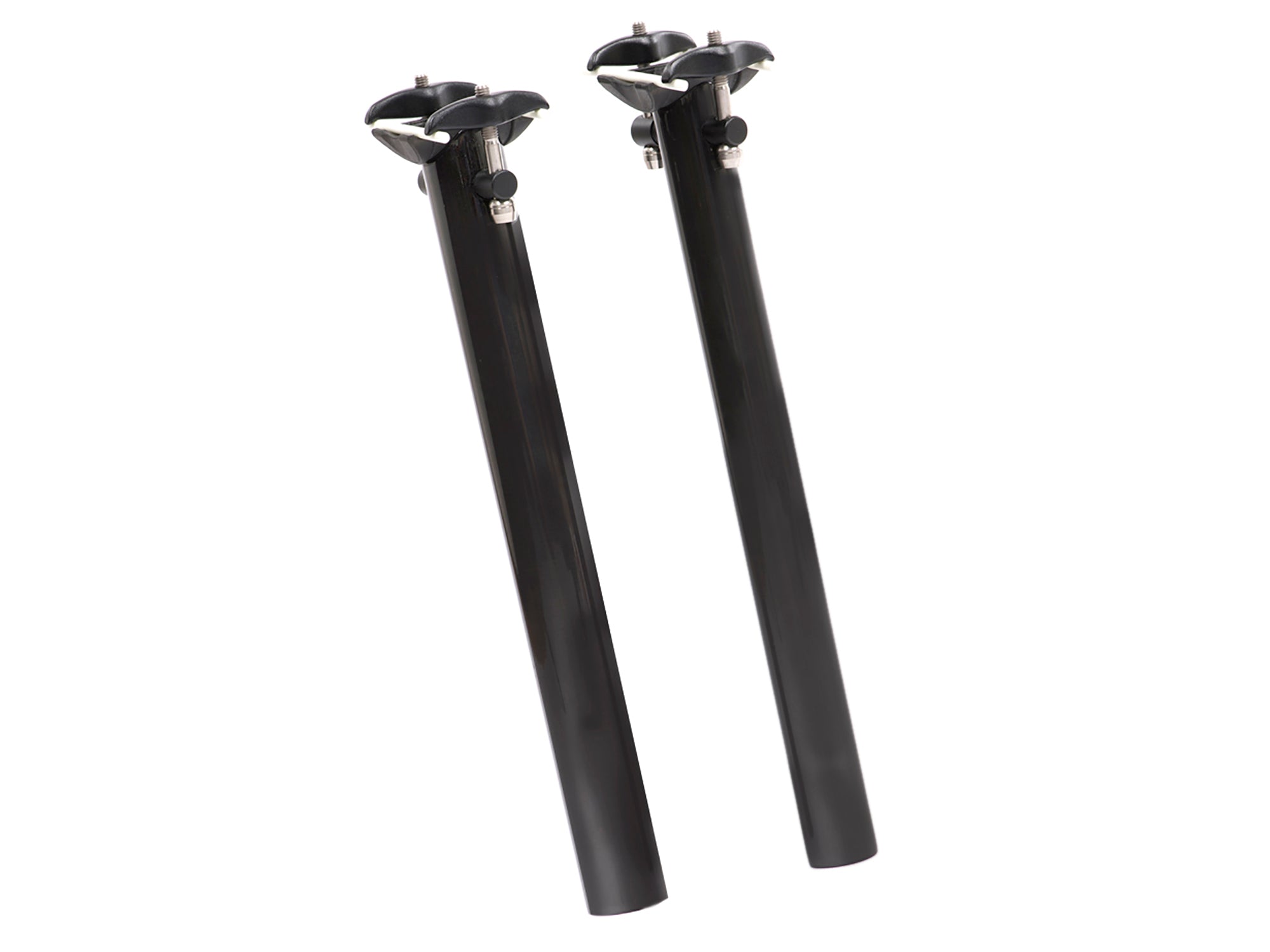 Two carbon fibre seat posts for road bikes
