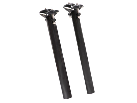 Two carbon fibre seat posts for road bikes